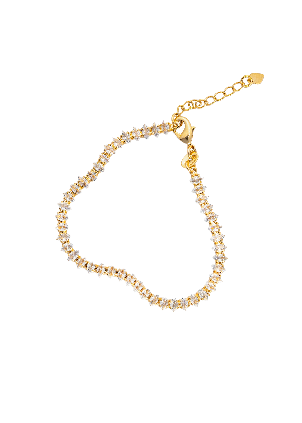 5mm Marquise CZ Tennis Necklace (H130)(I492)